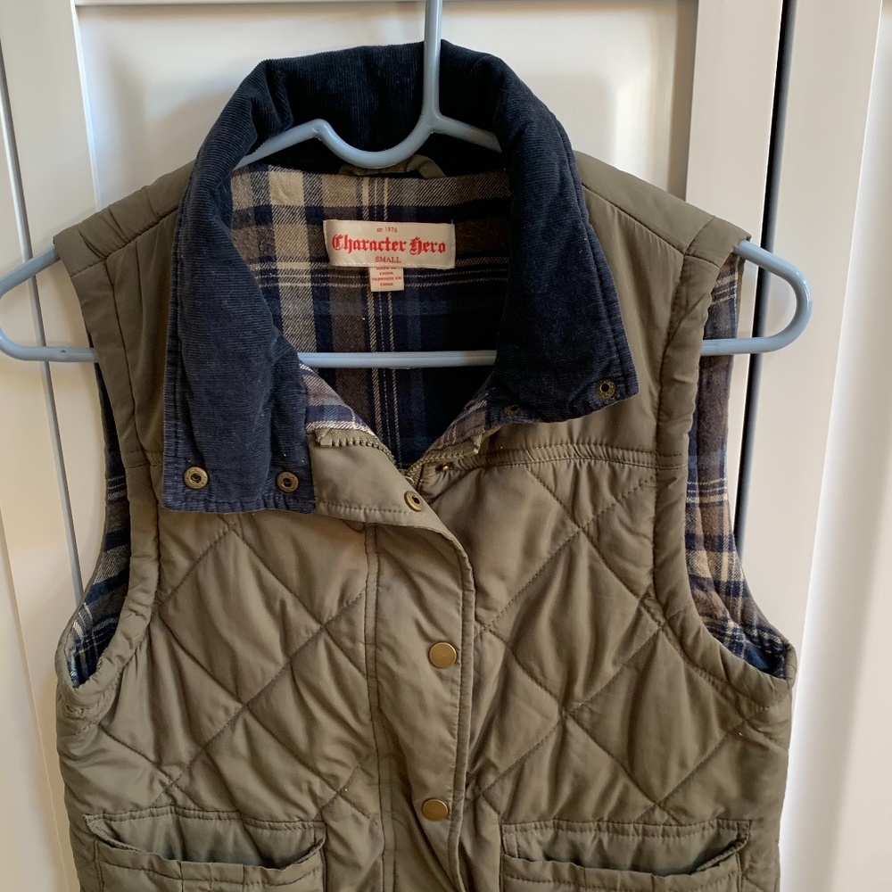 Green, Quilted Vest